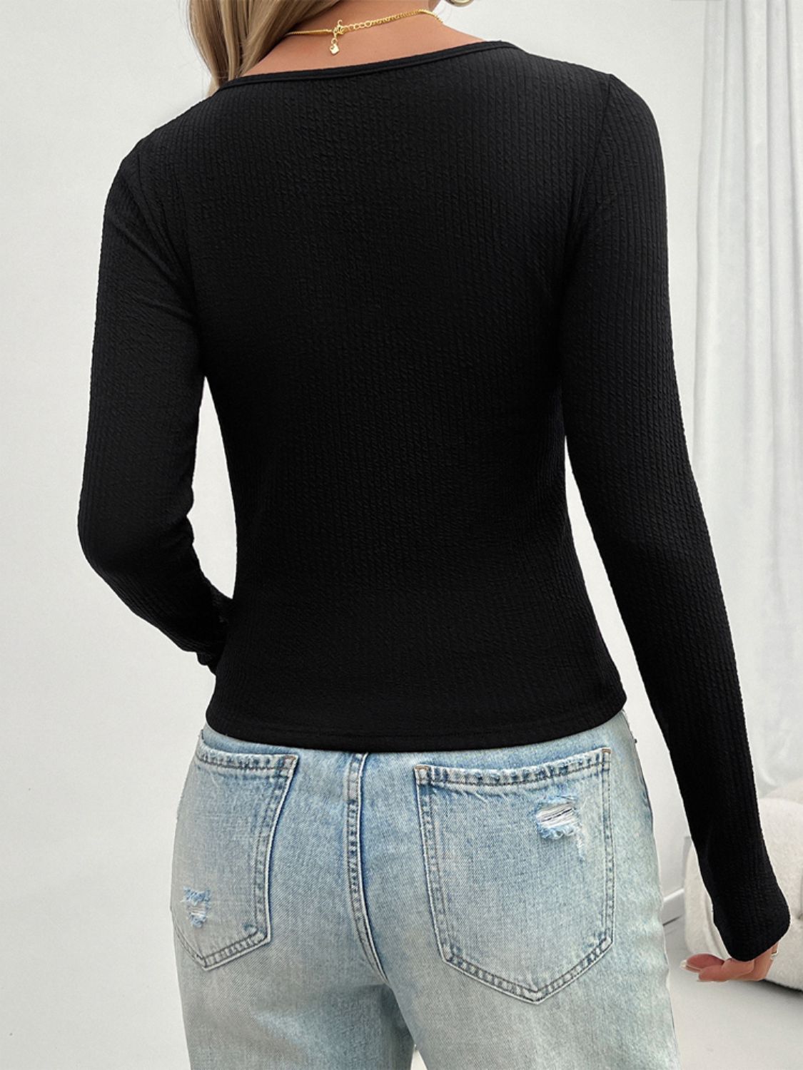 Lacey Black Top