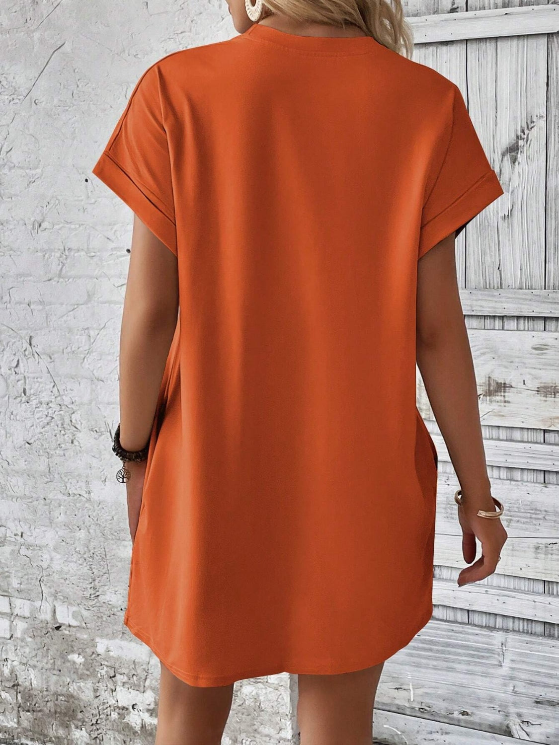T-Shirt Dress Orange