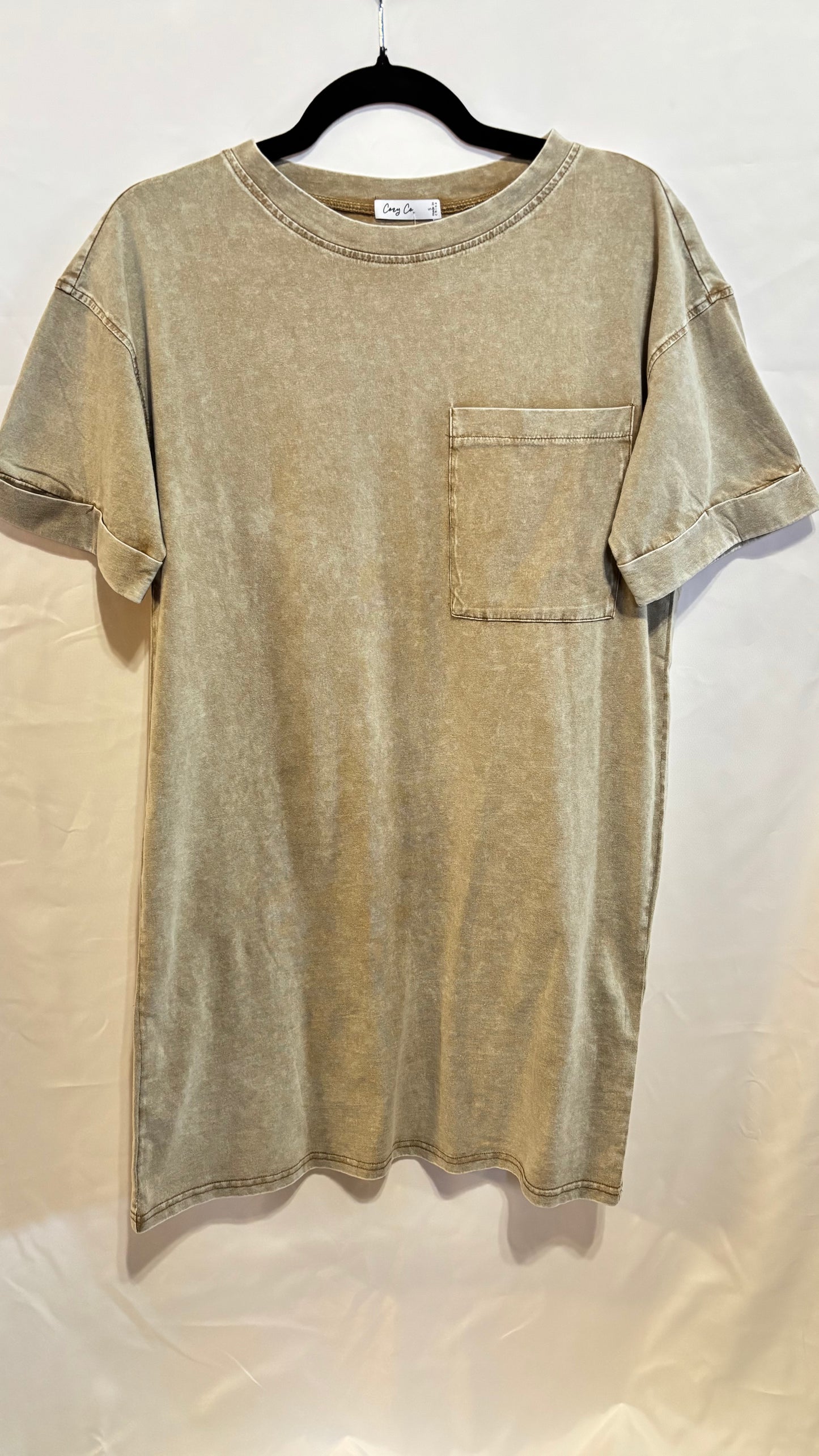 Khaki T Shirt Dress