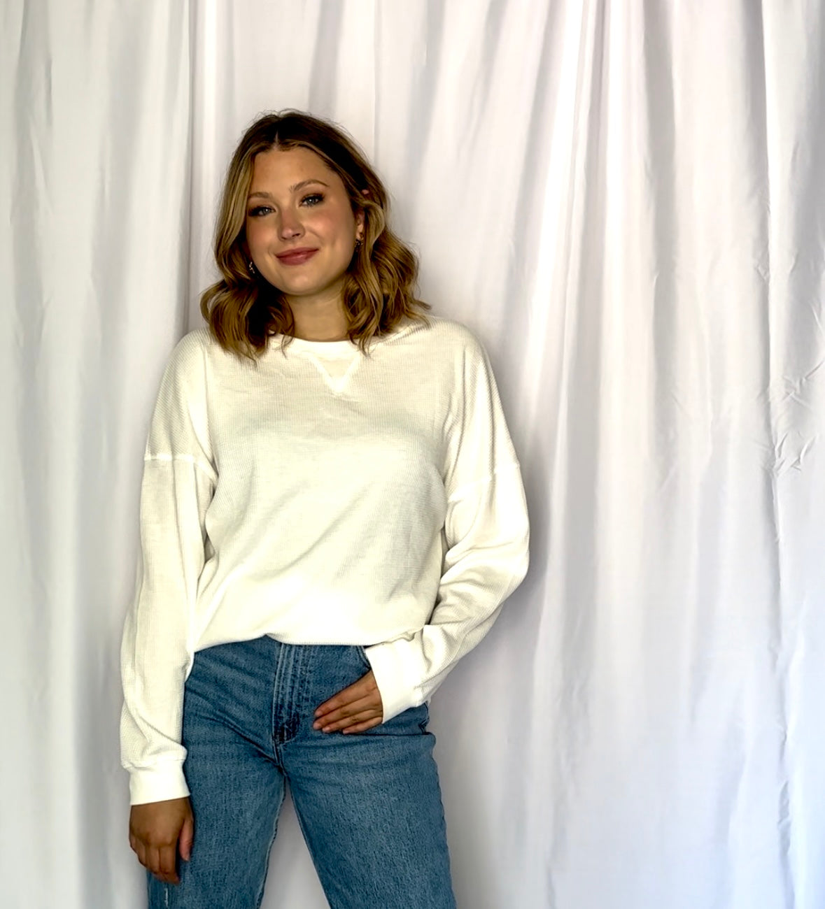 Weekender White Sweatshirt