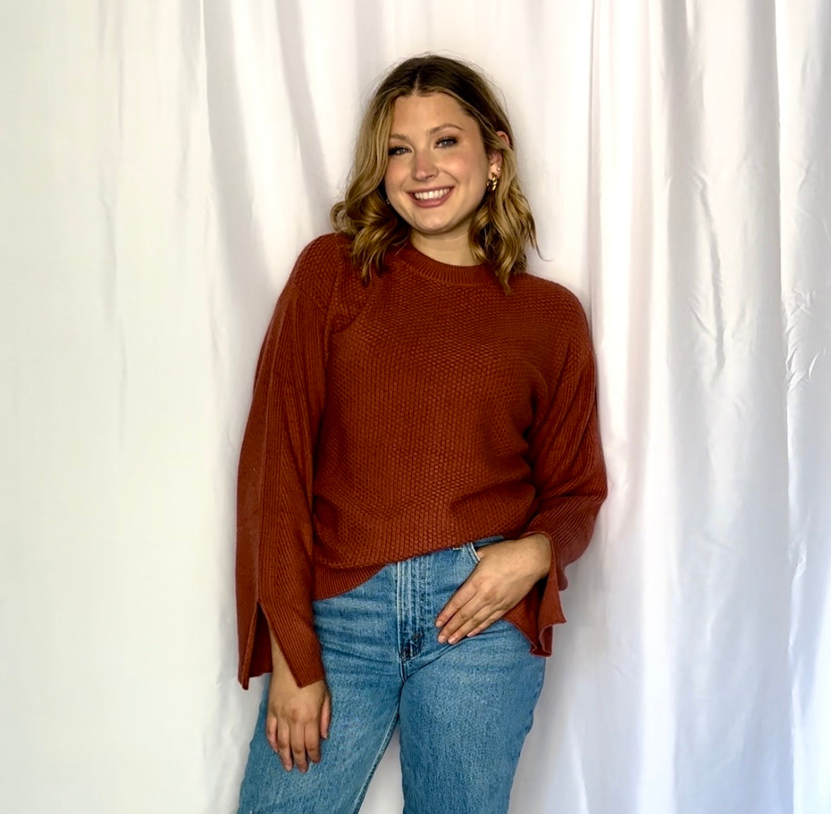 Breath of Freshness Dark Brown Sweater