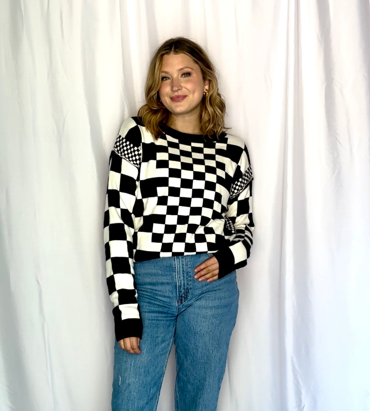Skater Vibes Black Sweater