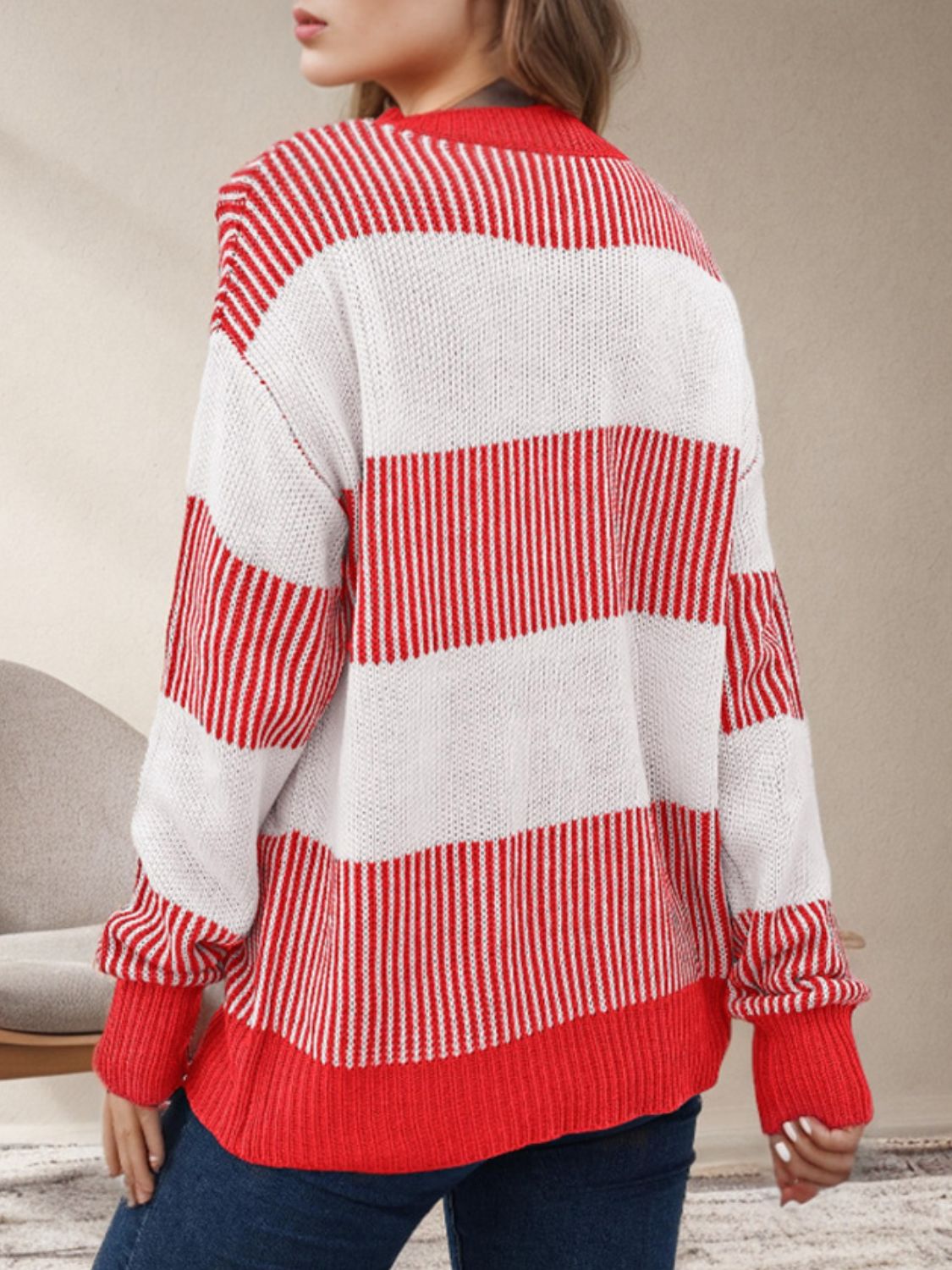 Quiet Days Red Sweater