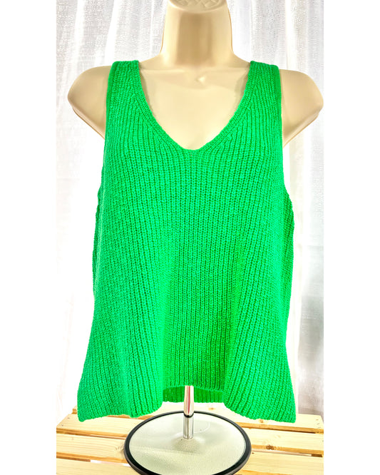 Green Knit Top