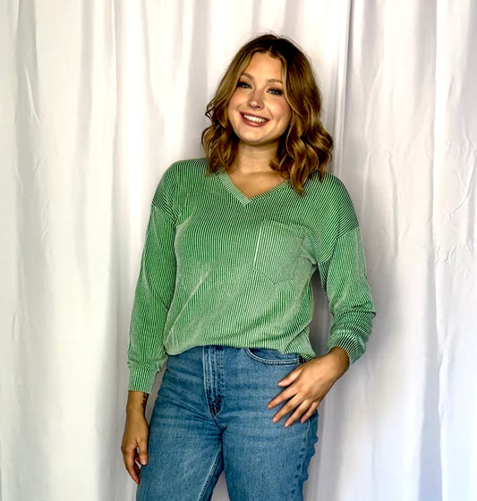 Lucky Me Green Top