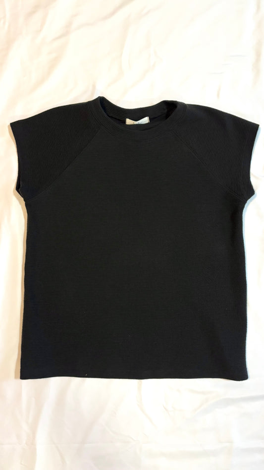 Black Slit Top
