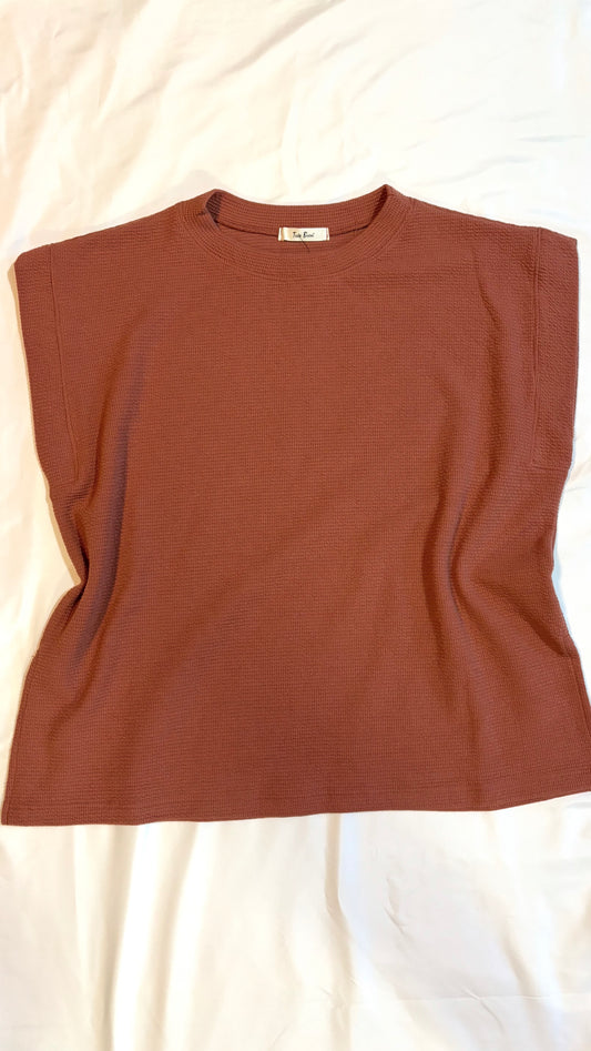 Rust Slit Top