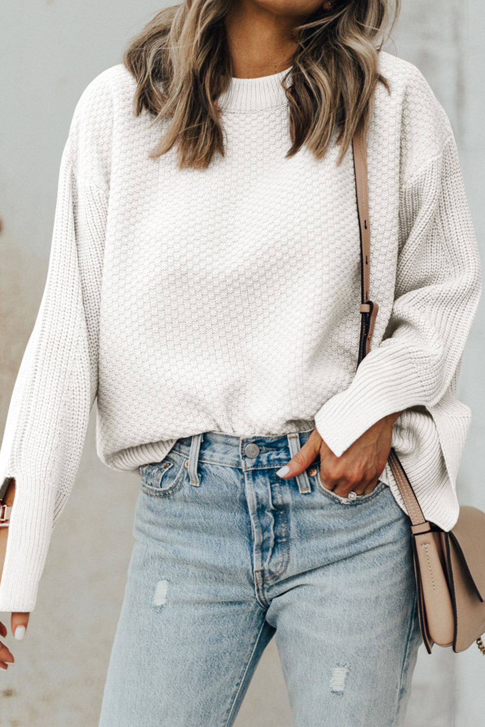 Breath of Freshness White Sweater